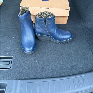 Fly London Navy Ankle Boots
